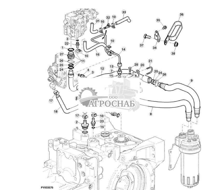 МАСЛОПРОВОДЫ И СОЕДИНИТЕЛЬНЫЕ ДЕТАЛИ (2835 КУБ. СМ) 